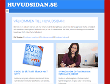 Tablet Screenshot of huvudsidan.se